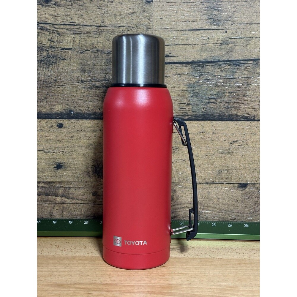 🔥NEW- Toyota Racing Stainless Steel Thermos Bottle Coffee Ice Water Handle